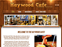 Tablet Screenshot of haywoodcafe.com